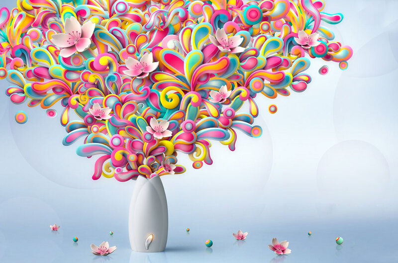 Colorful Abstract Tree