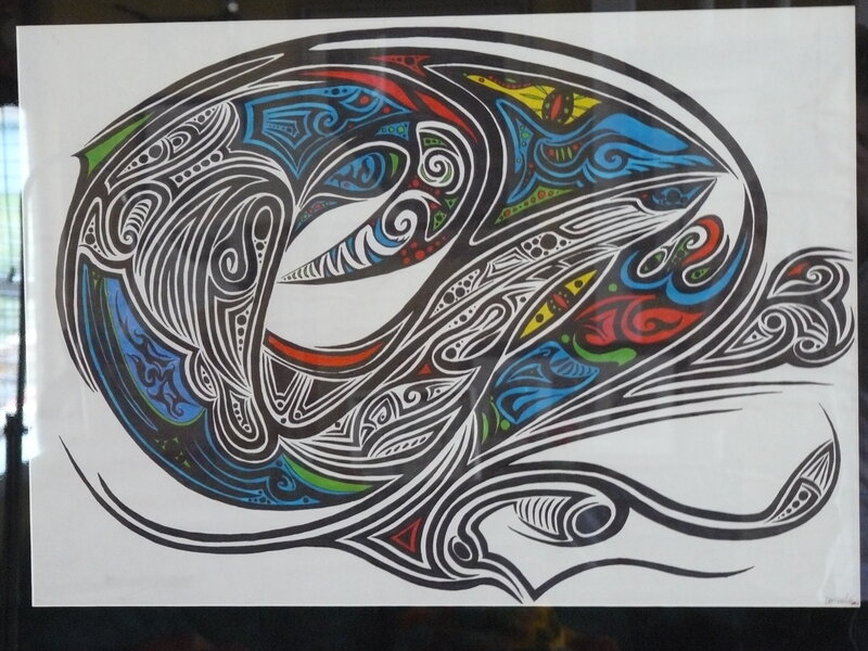 colorful abstract tribal art