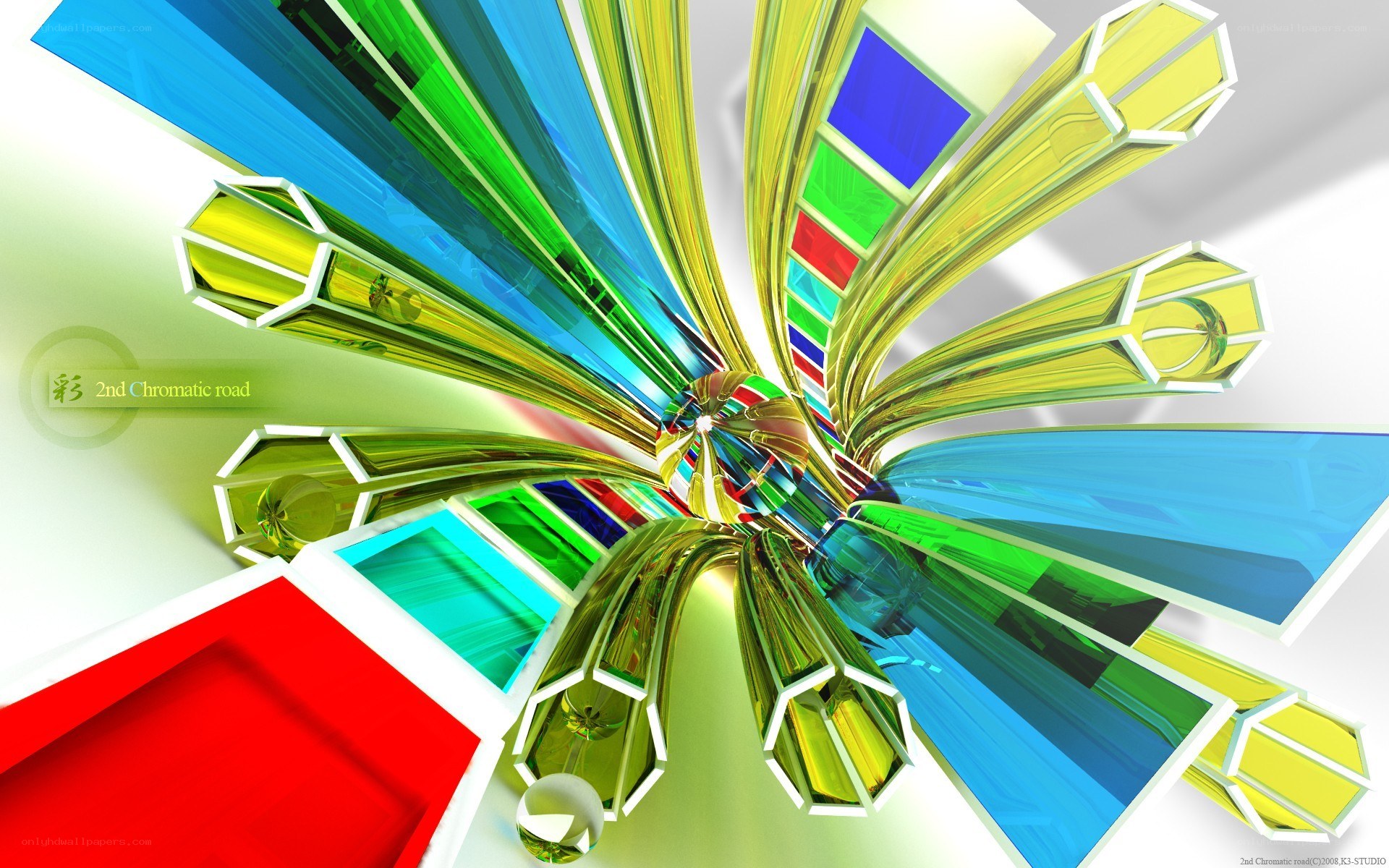Colorful abstract tunnel