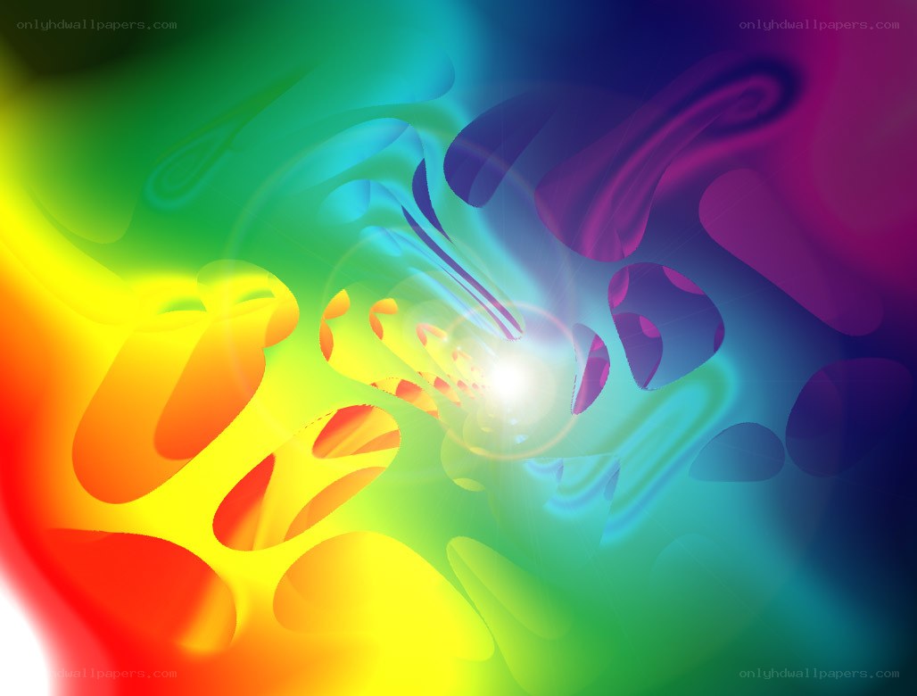 Colorful abstract tunnel