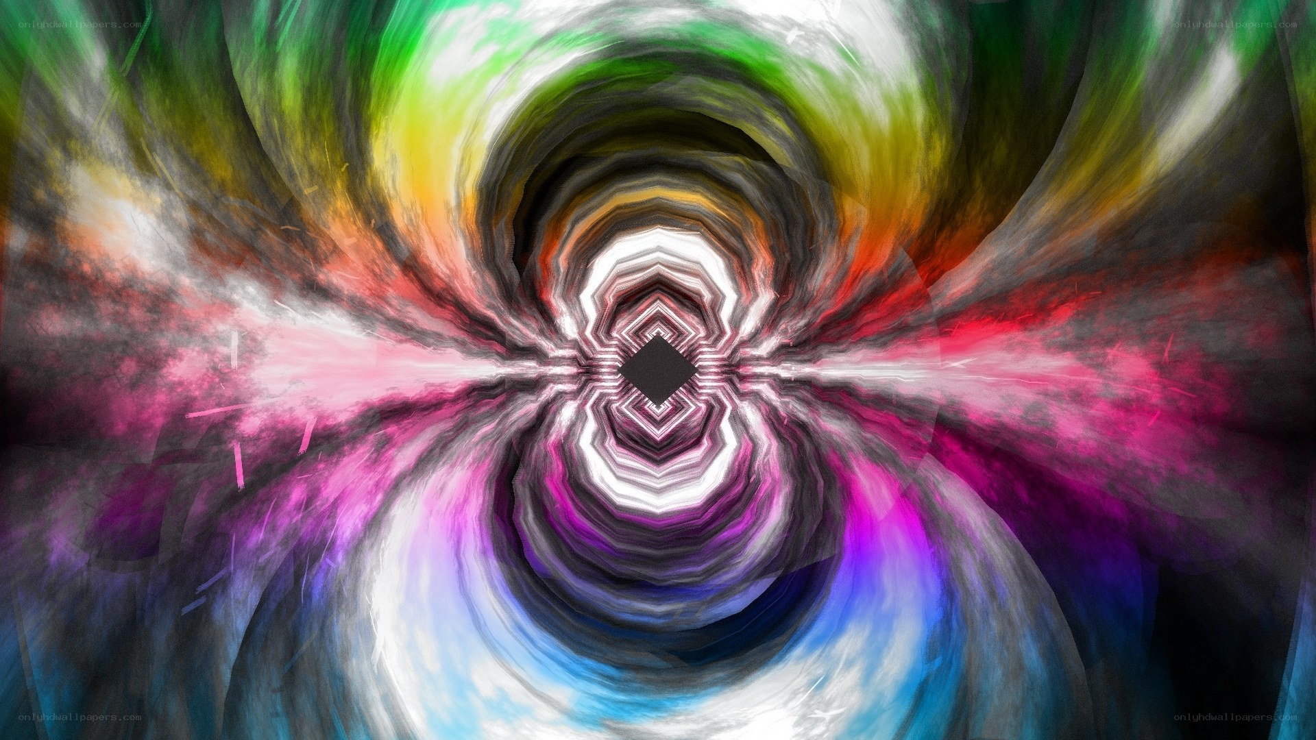 colorful abstract tunnel