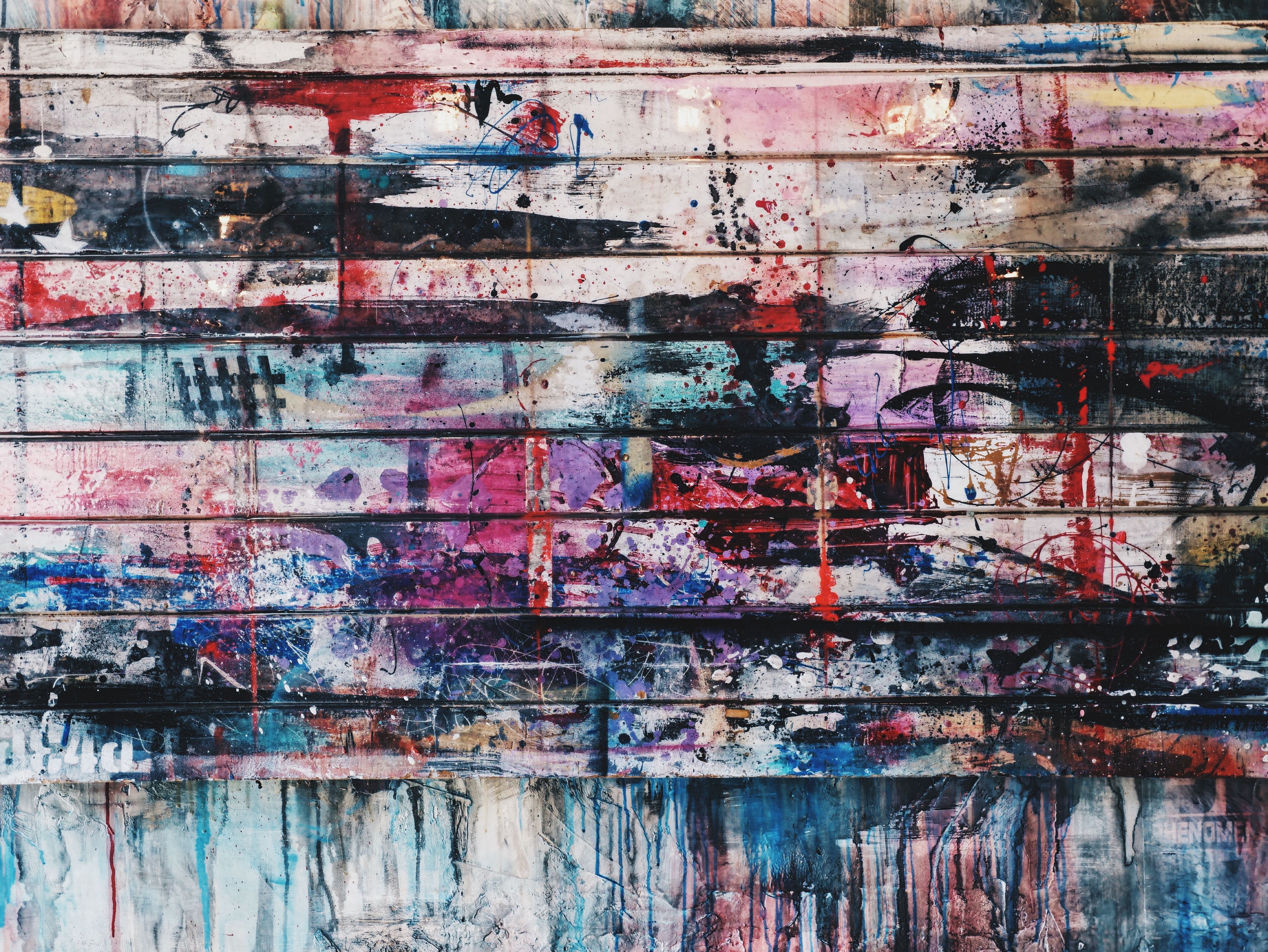 colorful abstract wall art