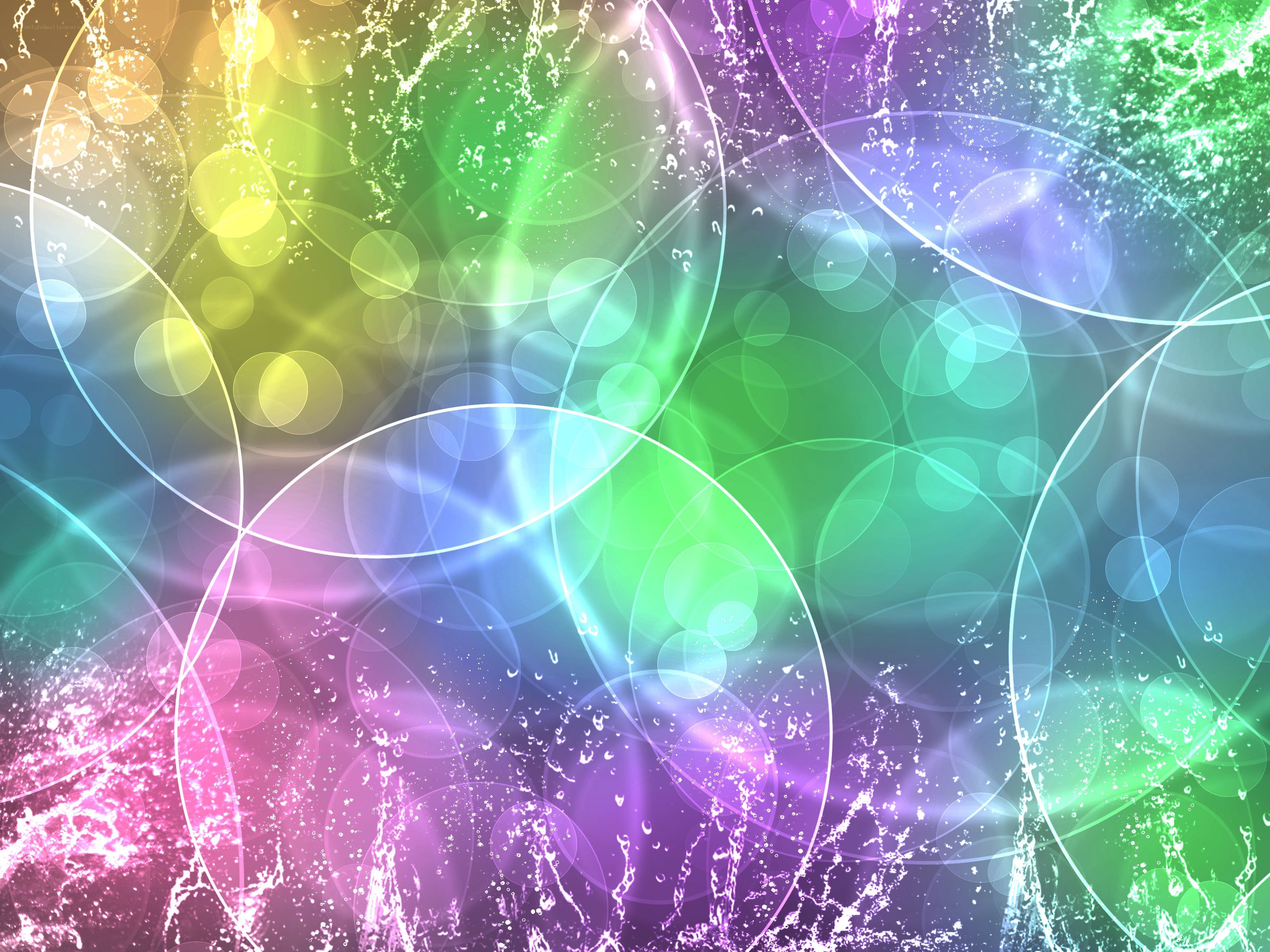 colorful abstract water splash