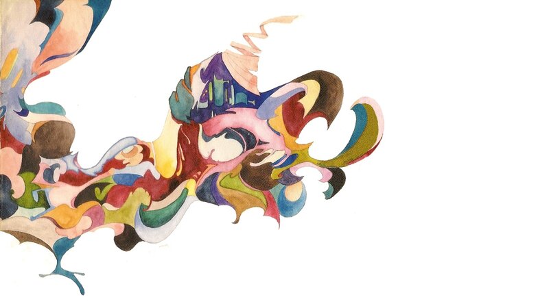 colorful abstract watercolor painting