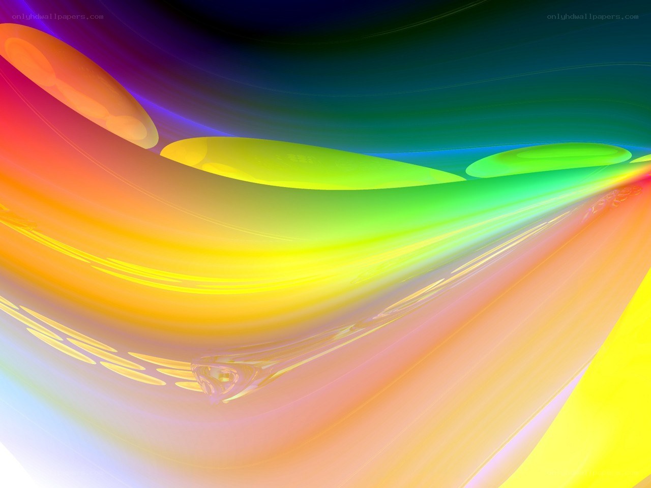 Colorful abstract wave