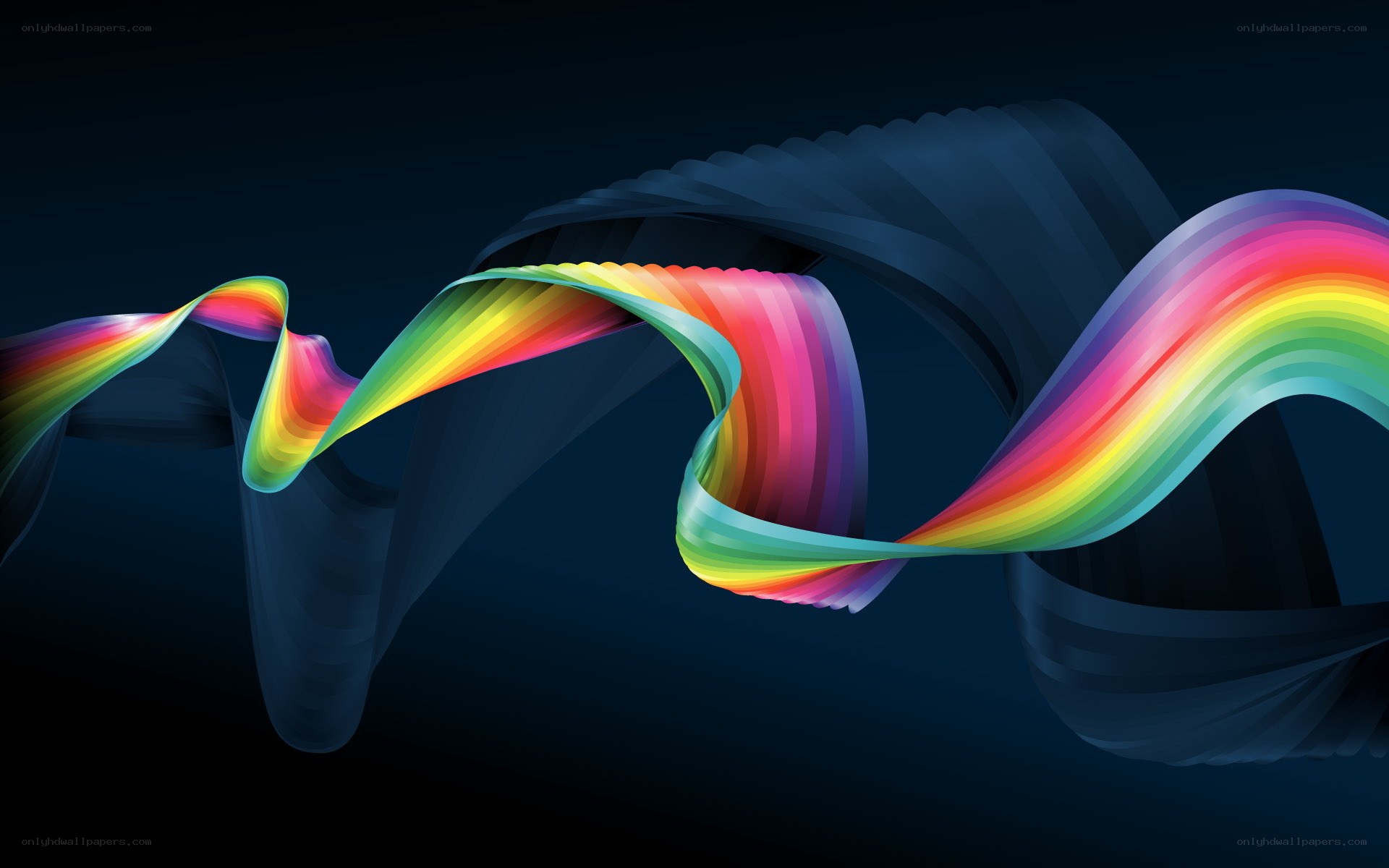 Colorful abstract wave