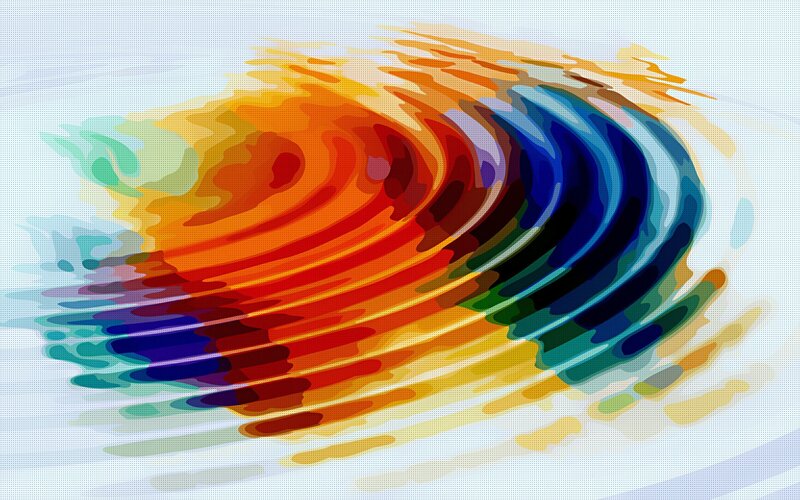 Colorful abstract wave