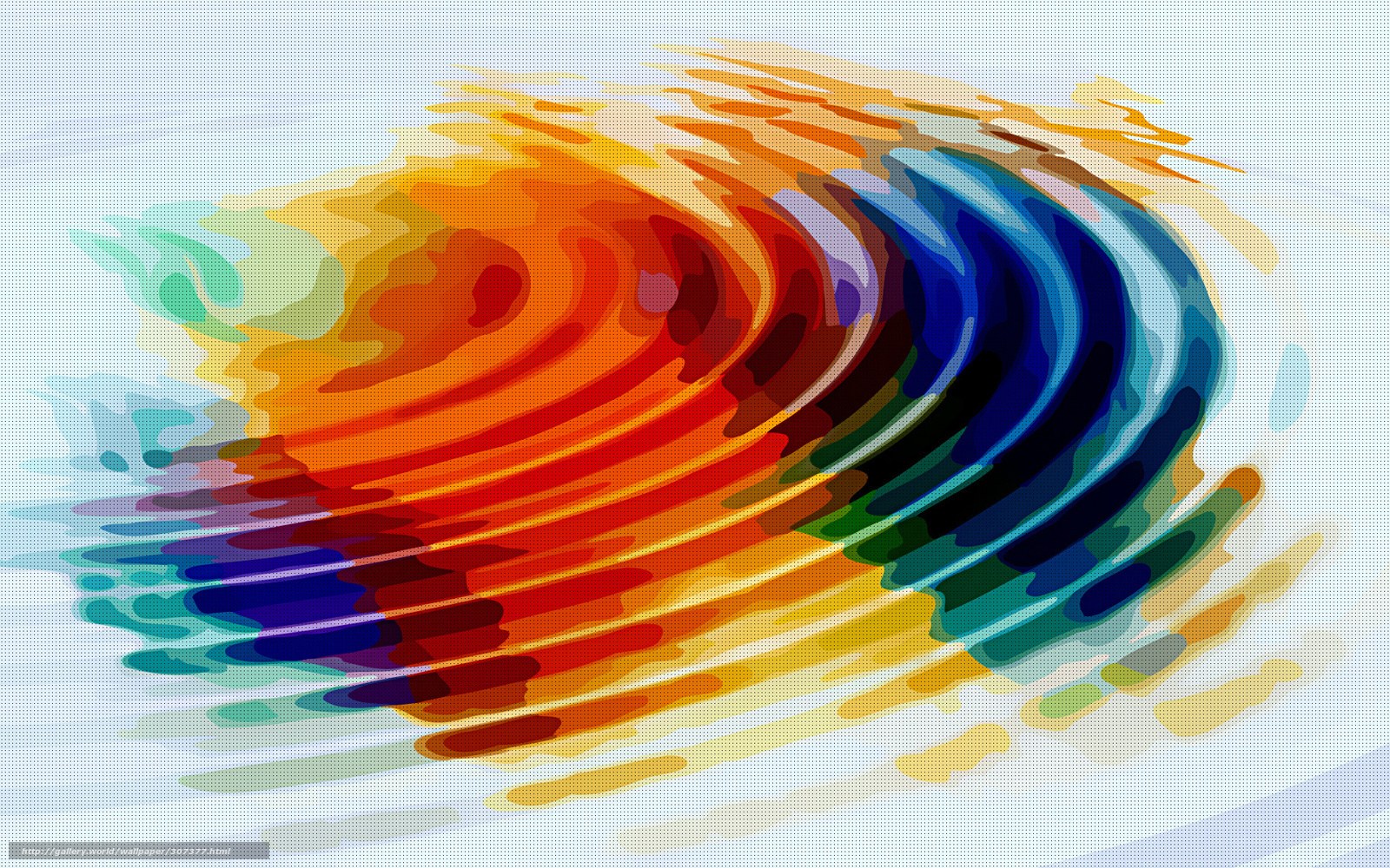 Colorful abstract wave