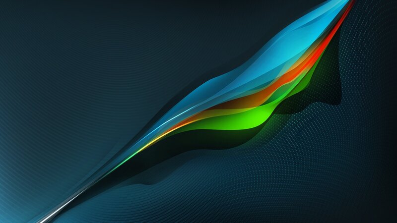 Colorful Abstract Wave — Blue, Dynamic, Lines