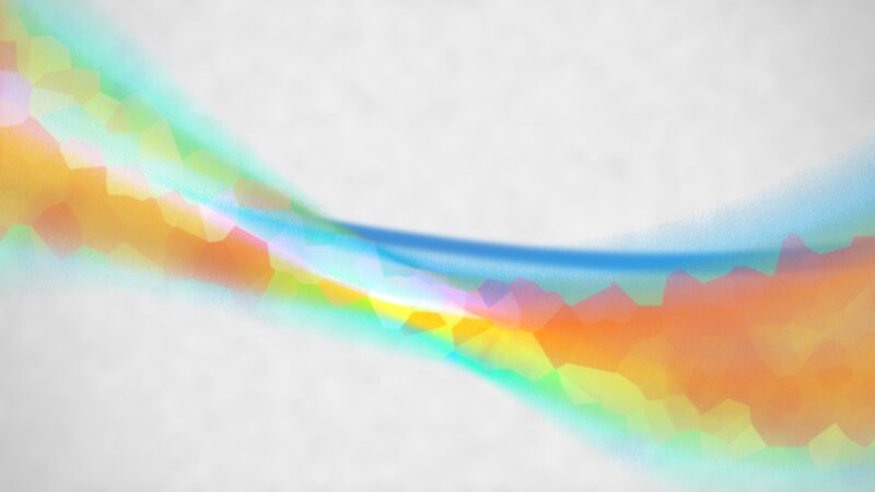 Colorful Abstract Wave — Blue
