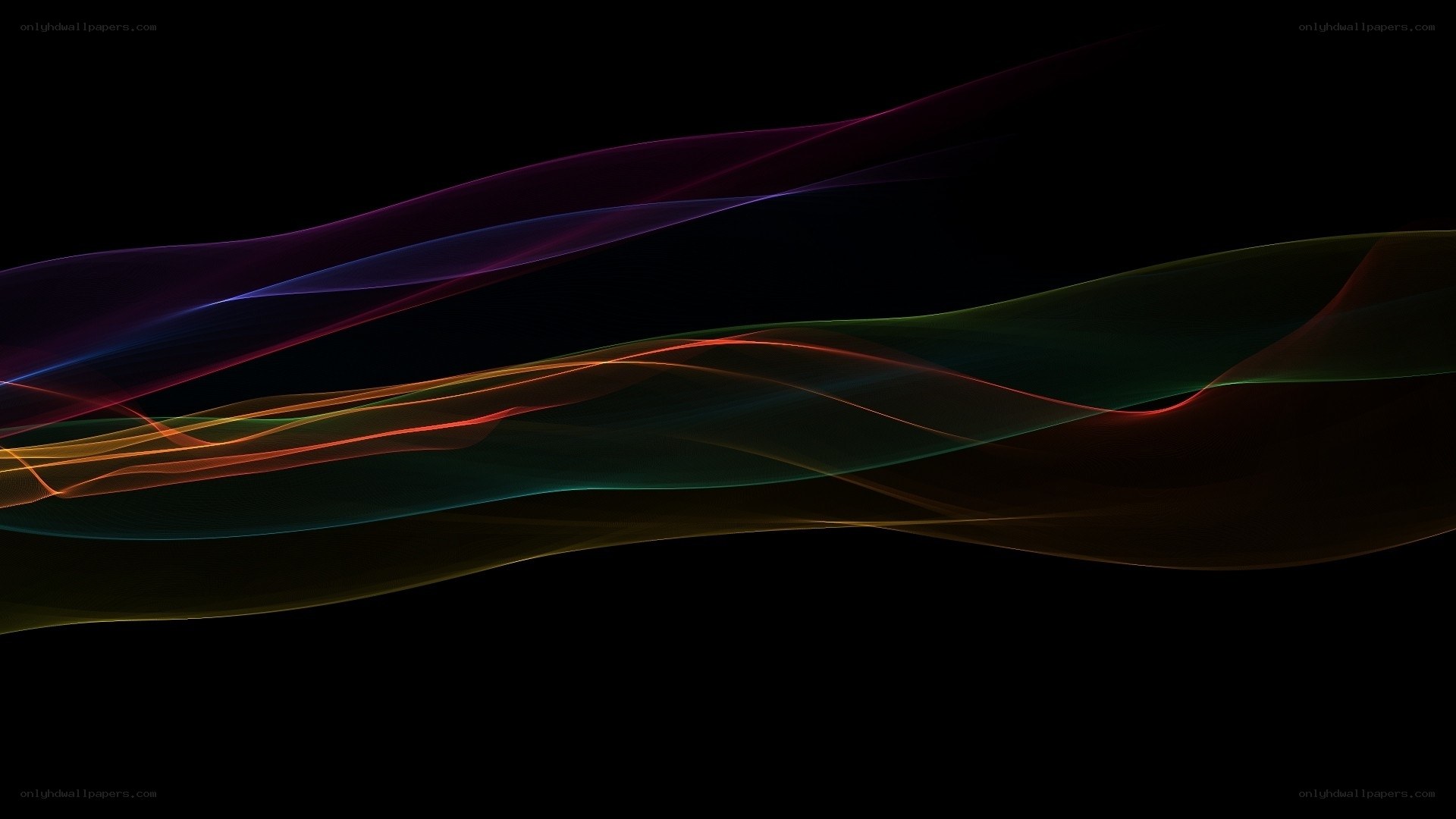 Colorful abstract wave design