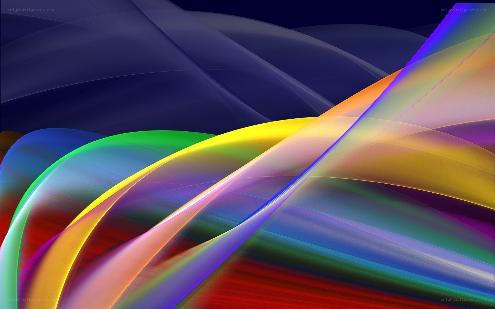 Colorful abstract wave design