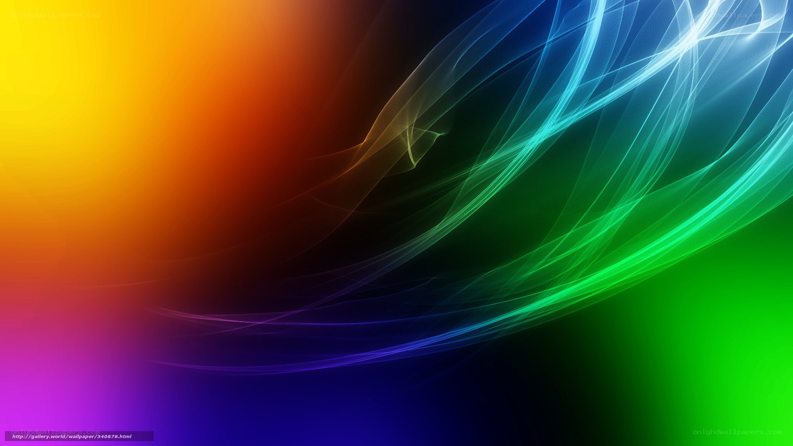 Colorful abstract wave design