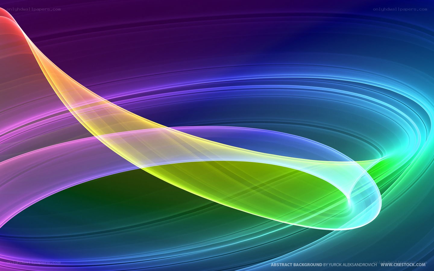 Colorful abstract wave design