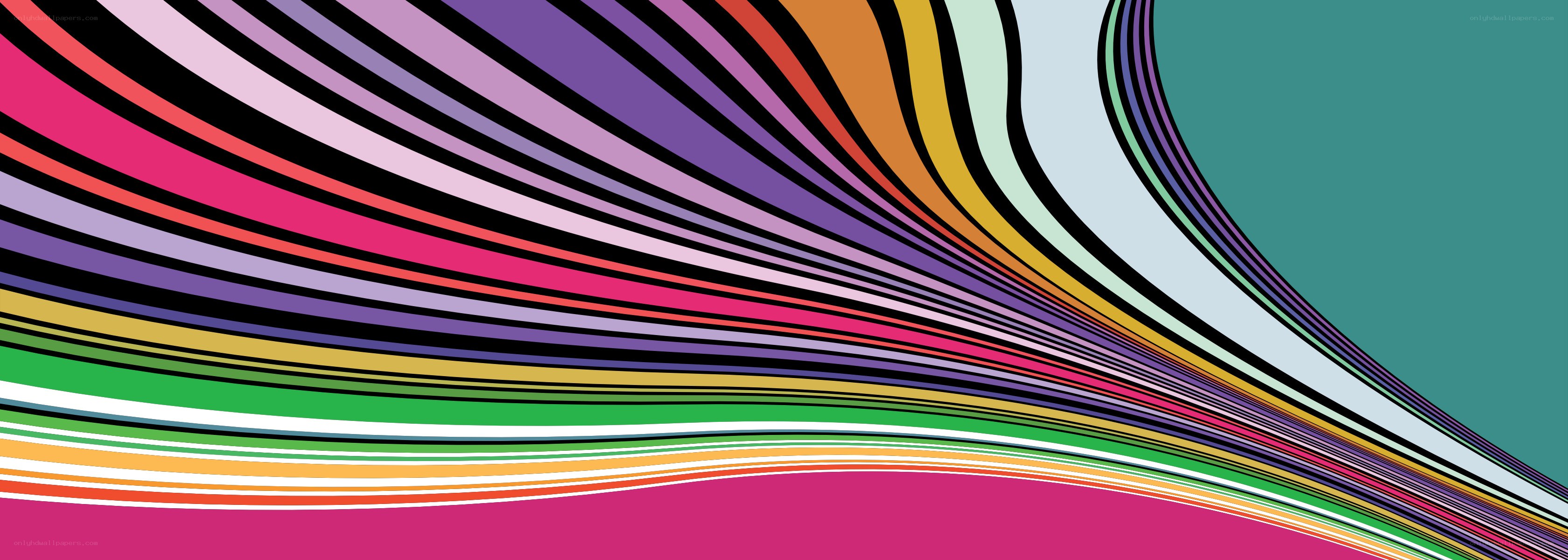 Colorful abstract wave design