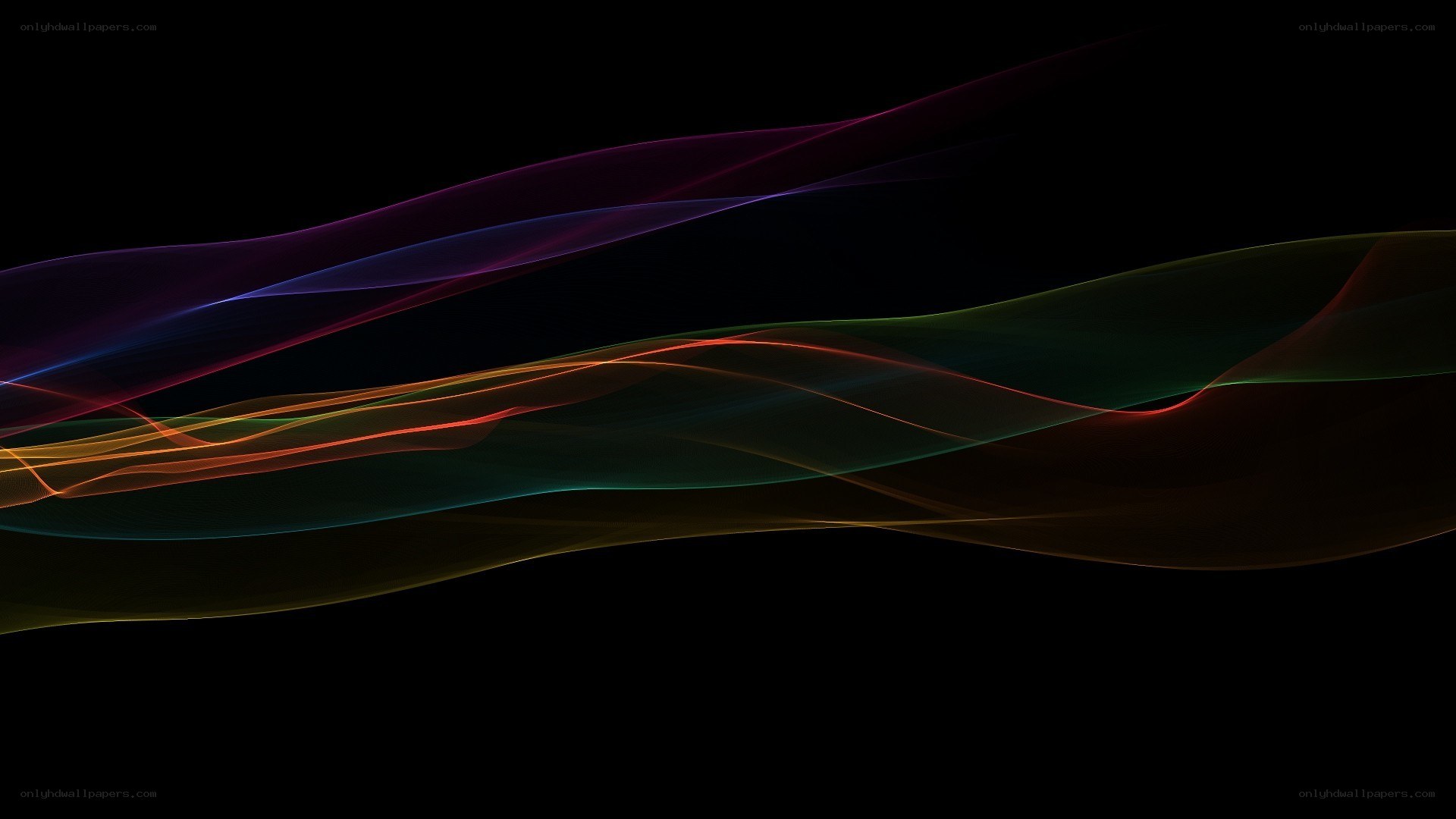 Colorful abstract wave design