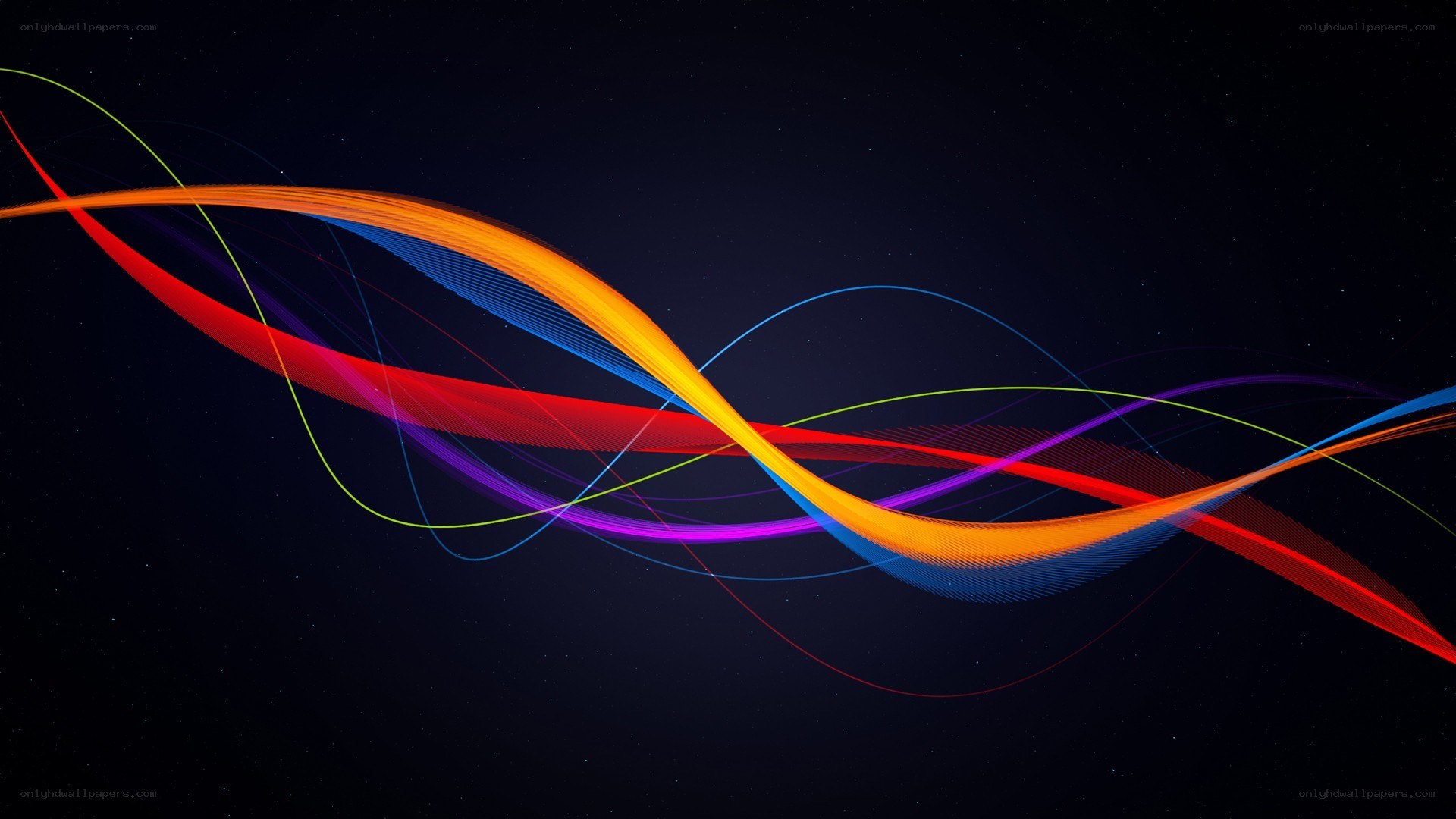 Colorful abstract wave design