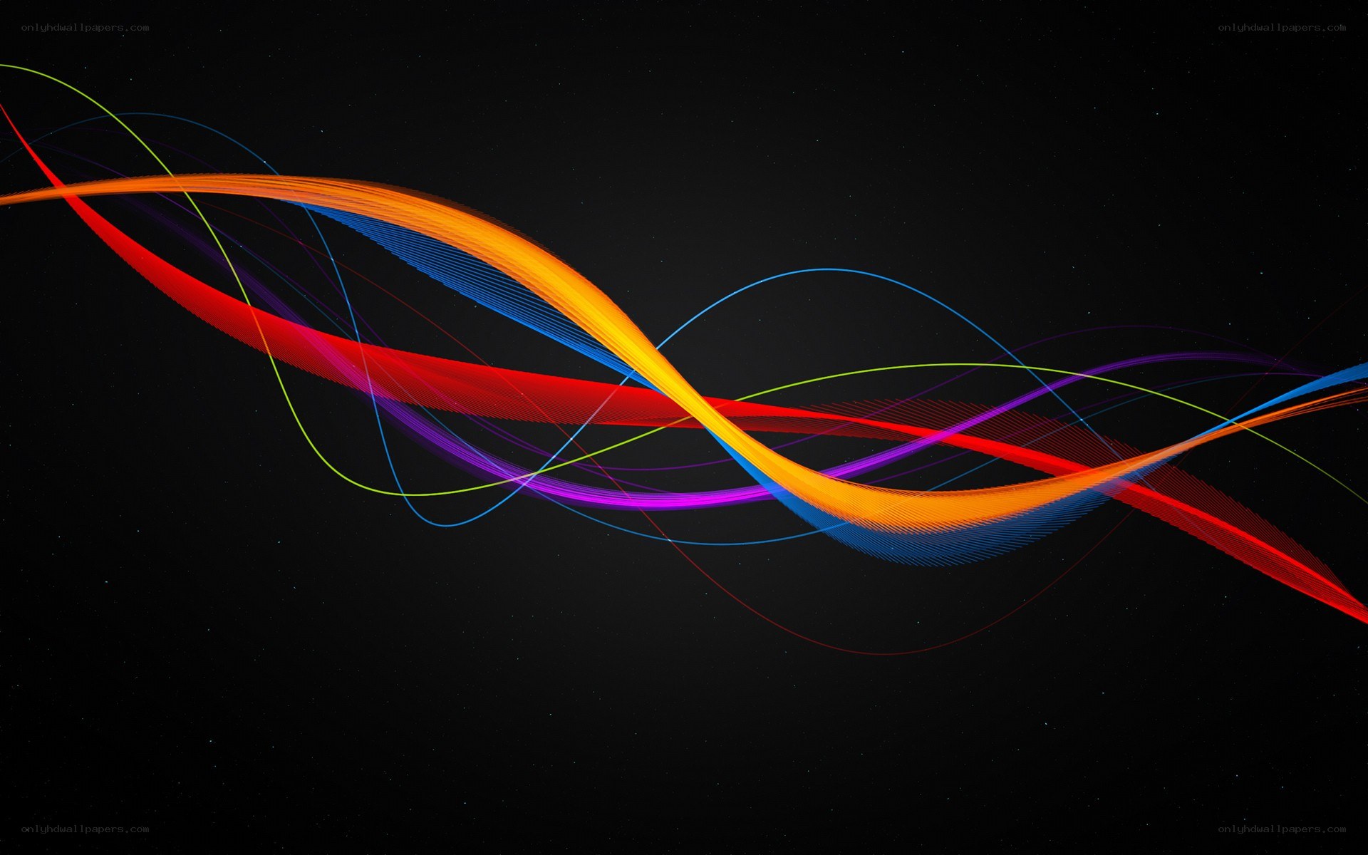 Colorful abstract wave design