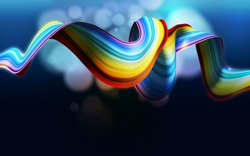 Colorful abstract wave design