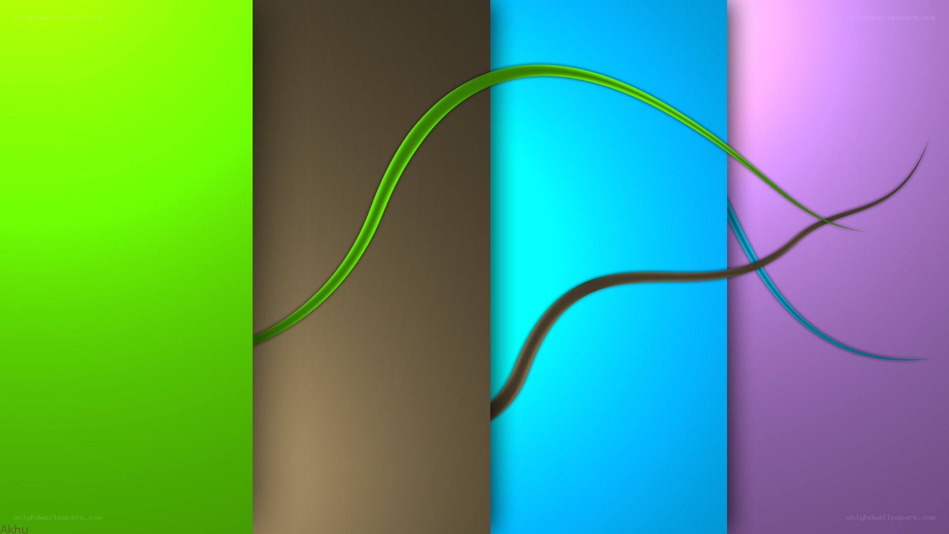 Colorful abstract wave design