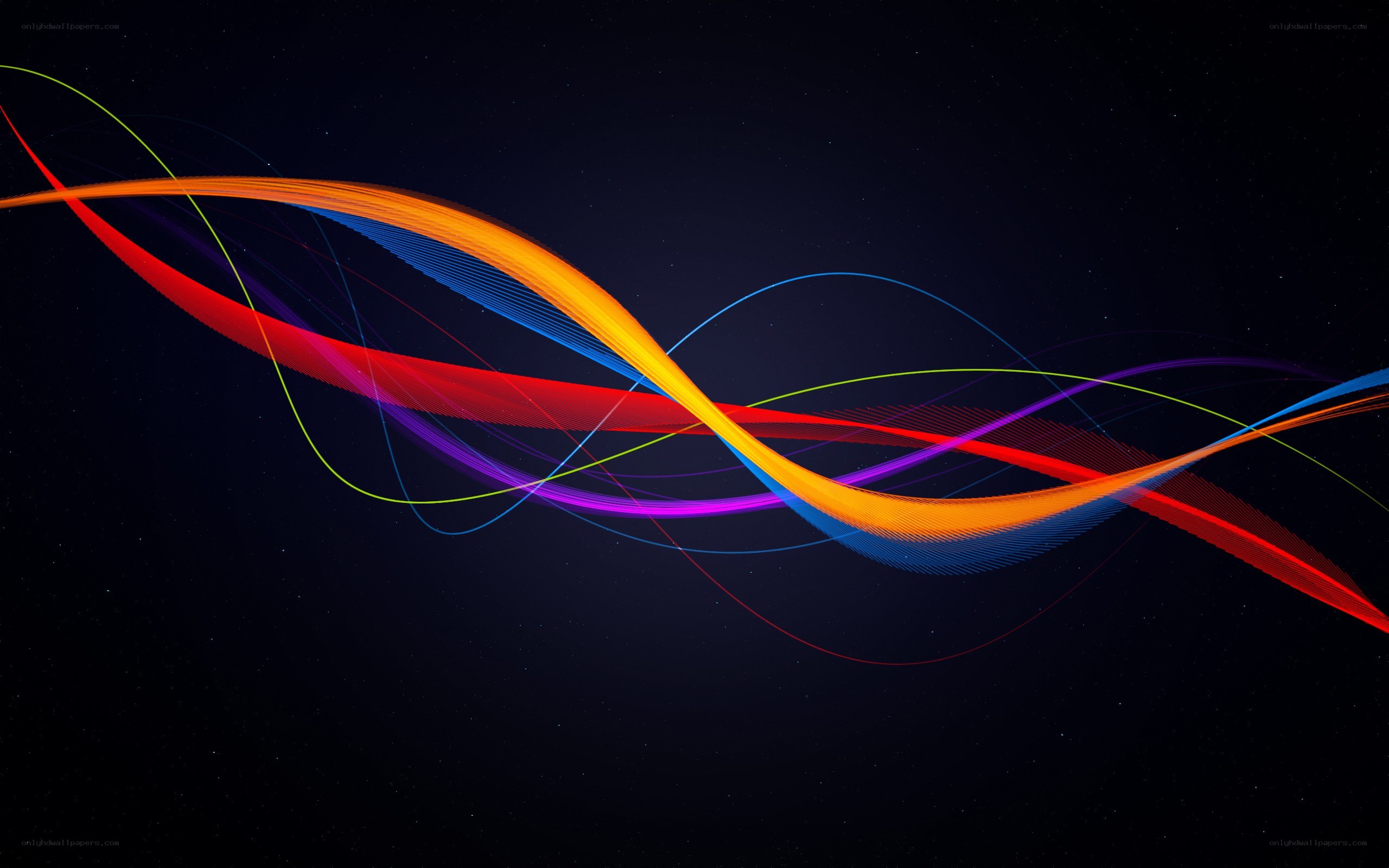 Colorful abstract wave design