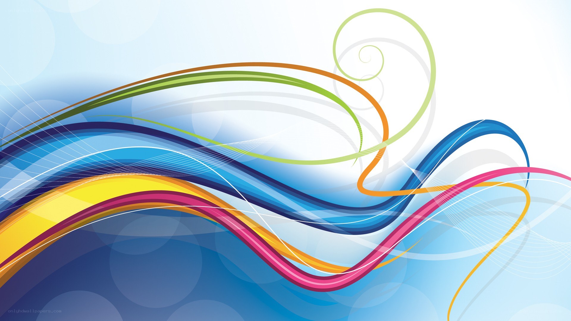 colorful abstract wave design