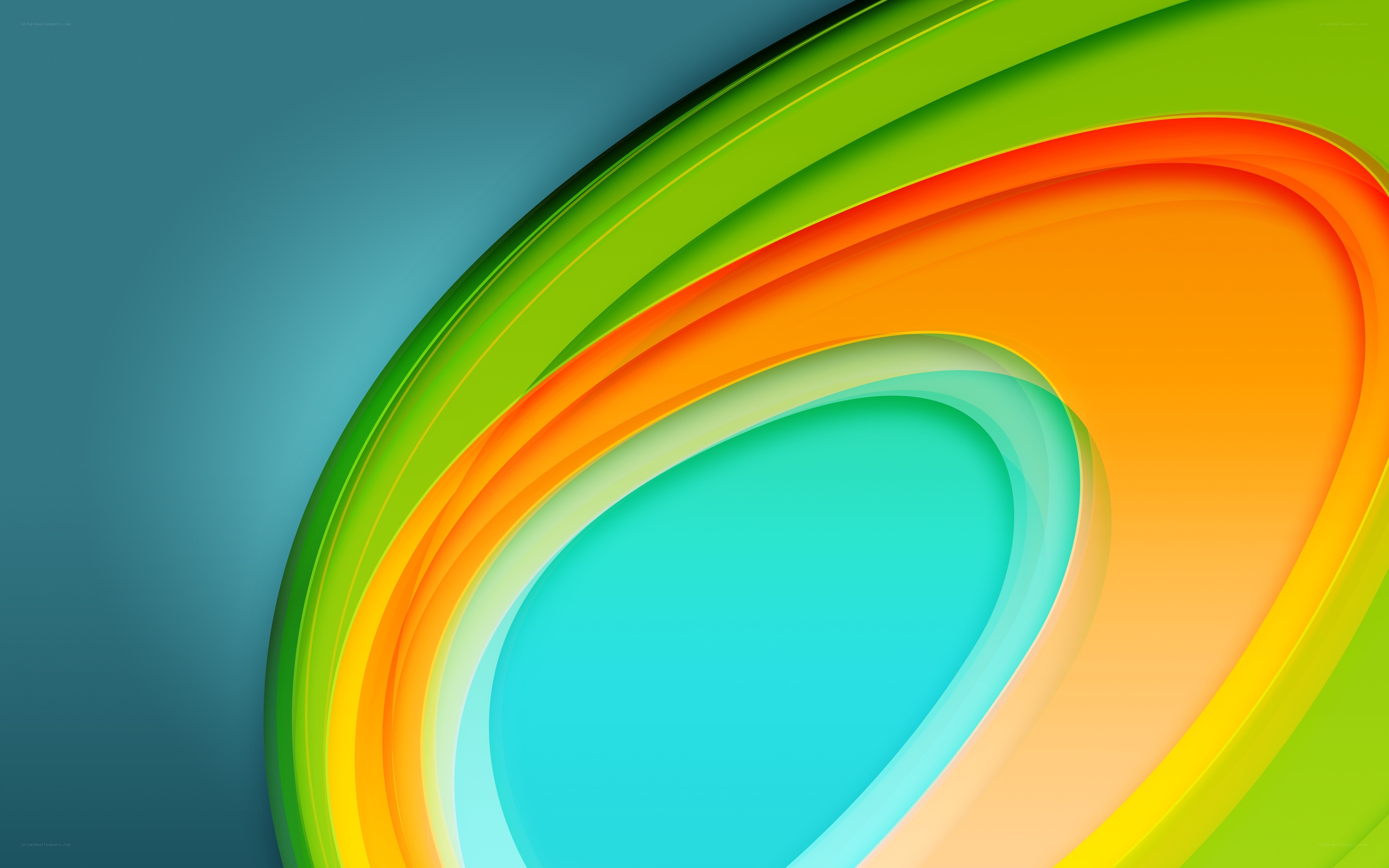 Colorful abstract wave design