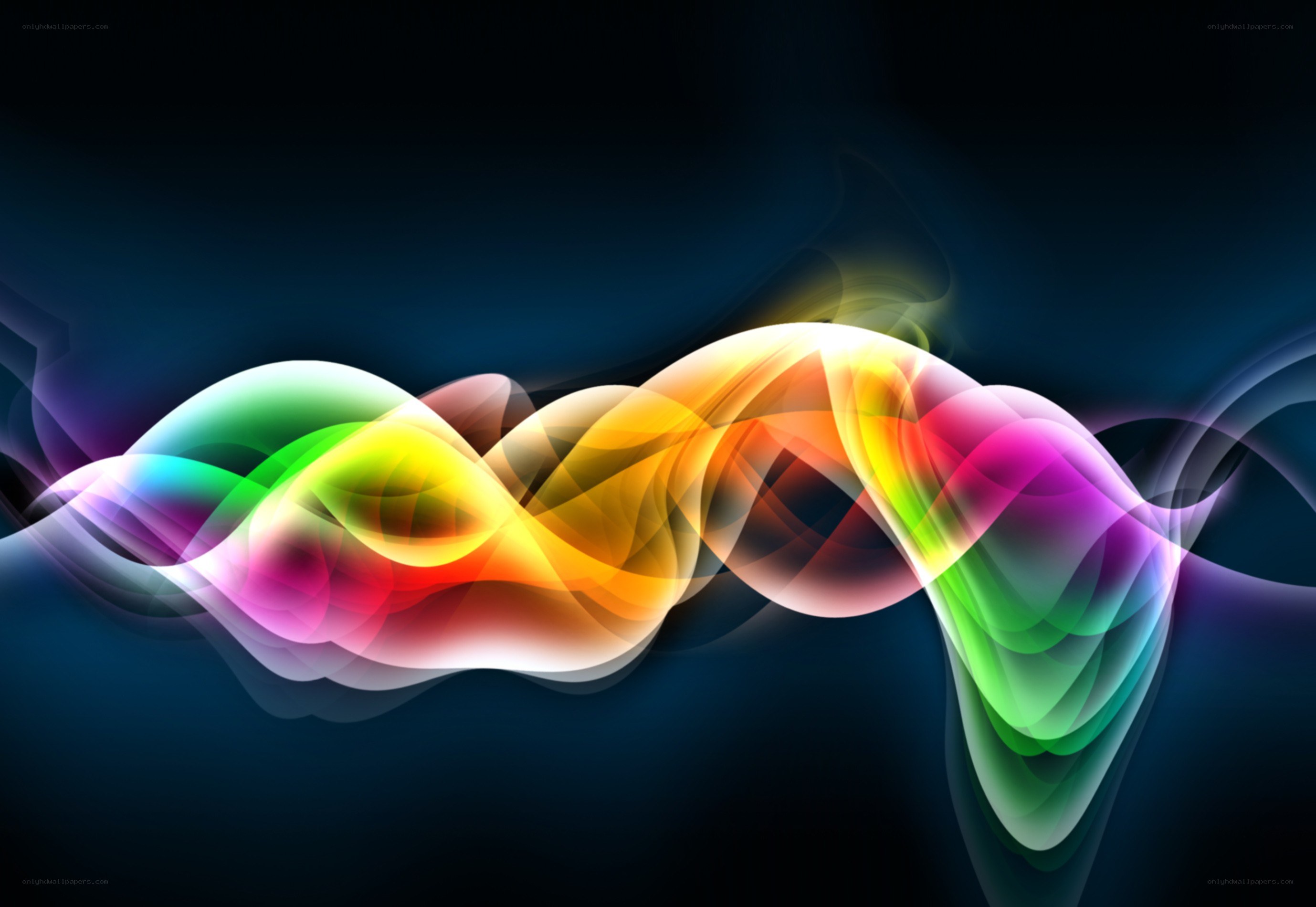 Colorful abstract wave design