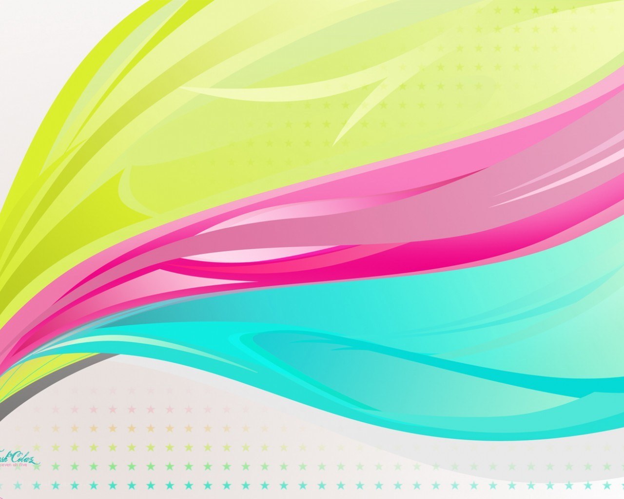 Colorful abstract wave design