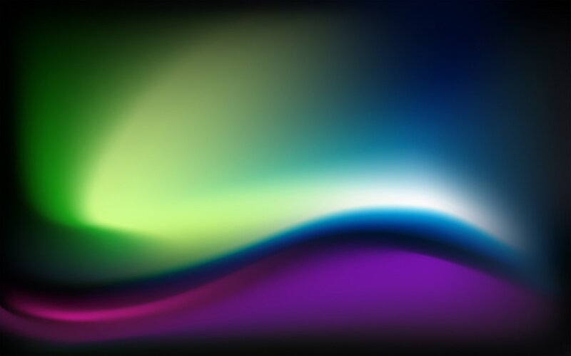 Colorful Abstract Wave — Green, Calm