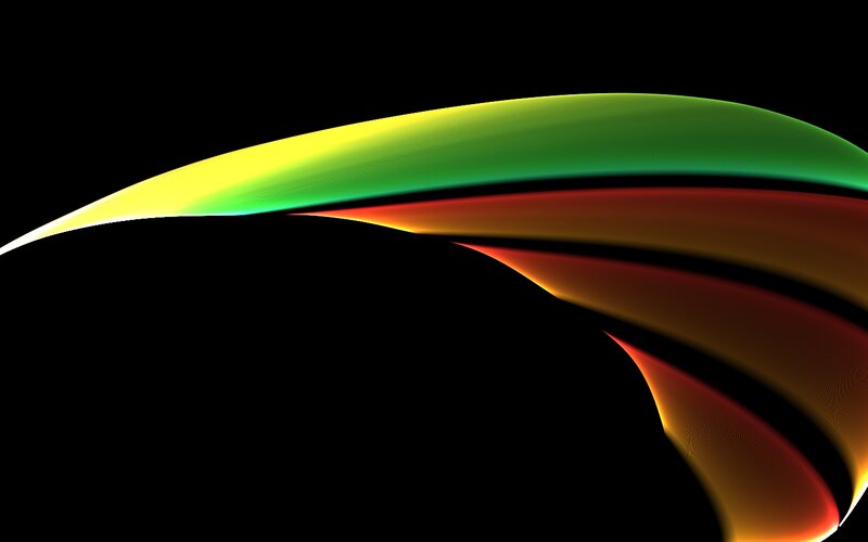 Colorful Abstract Wave — Green