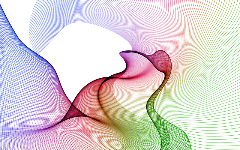 Colorful abstract wave pattern