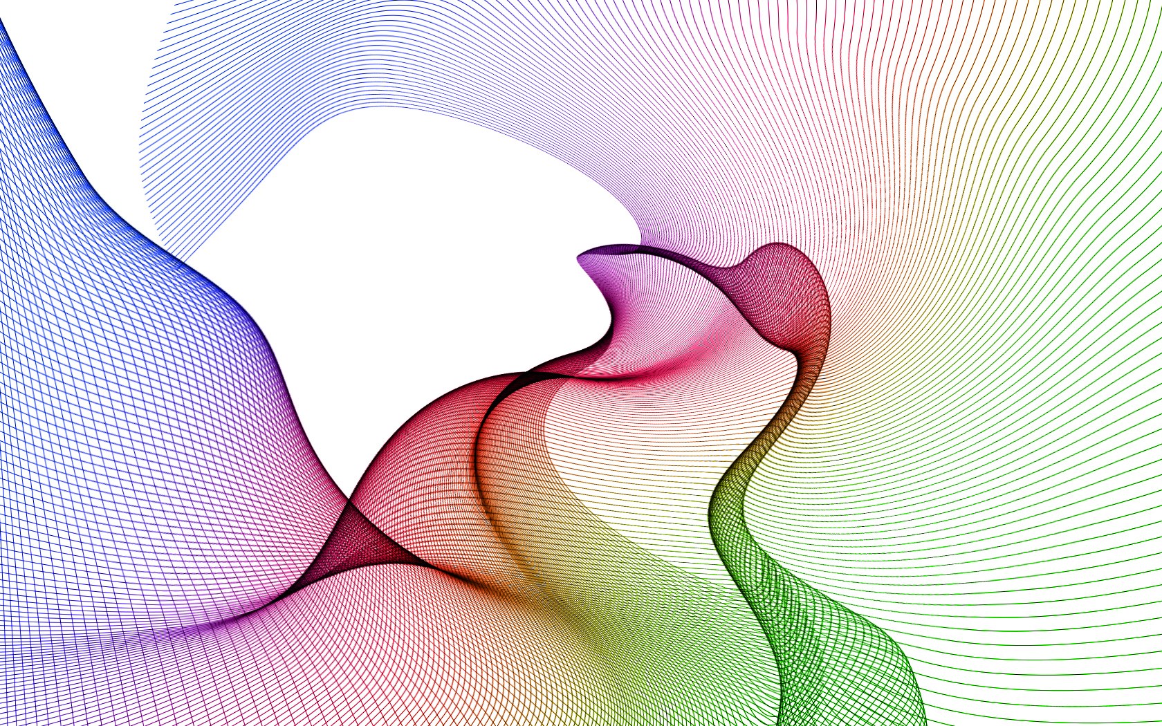 Colorful abstract wave pattern