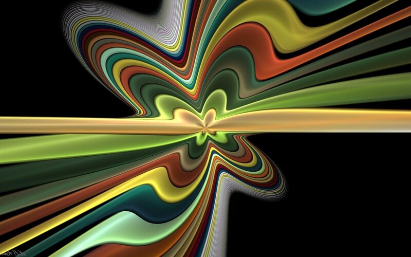 Colorful abstract wave pattern