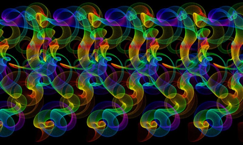 Colorful abstract wave patterns