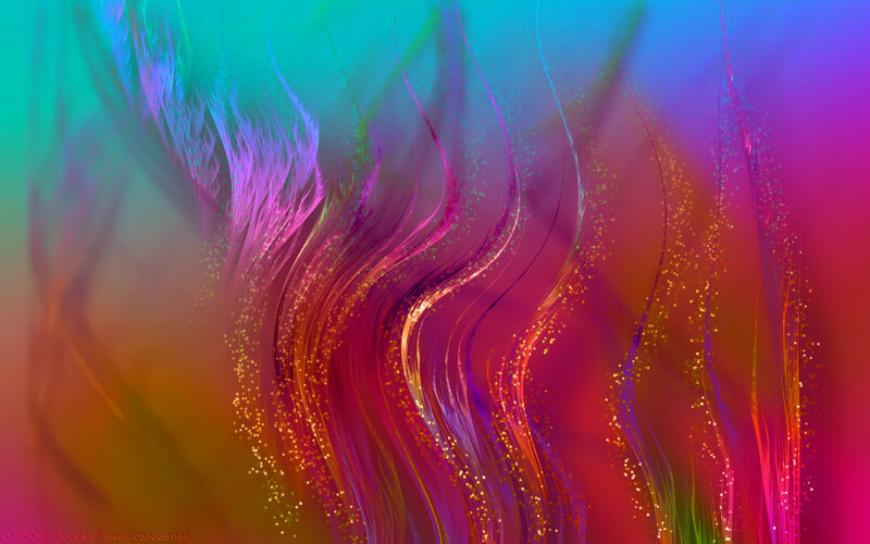 Colorful abstract wave patterns