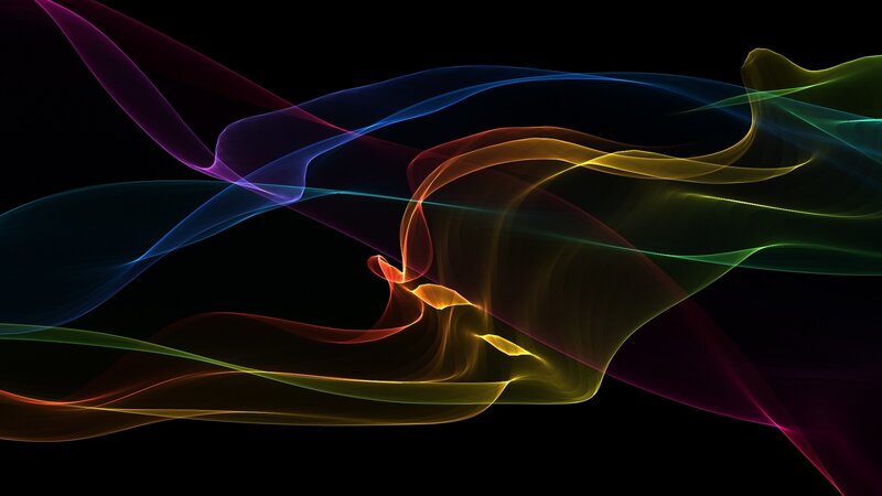 Colorful abstract wave patterns
