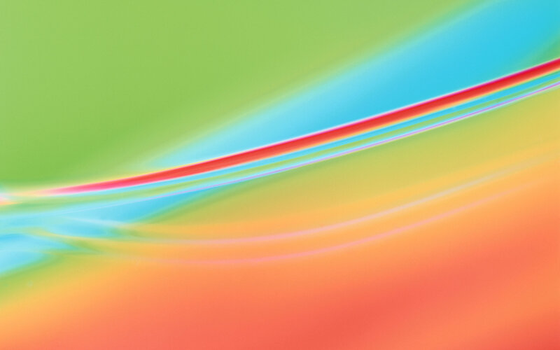 Colorful Abstract Waves — Green, Calm