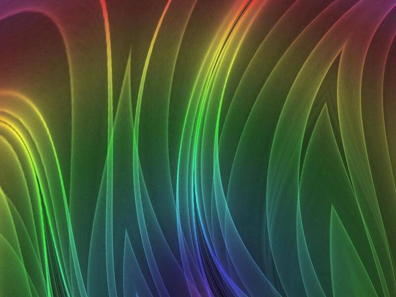 Colorful Abstract Waves — Green, Dynamic, Light, Yellow