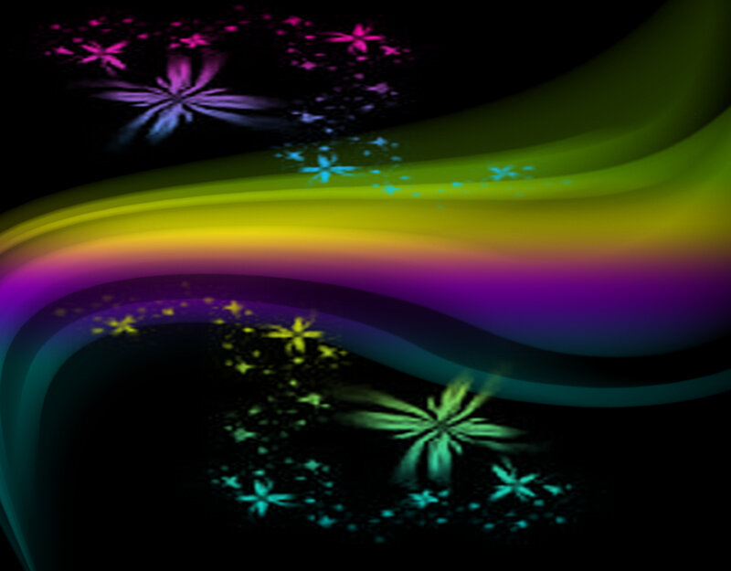 Colorful Abstract Waves — Green