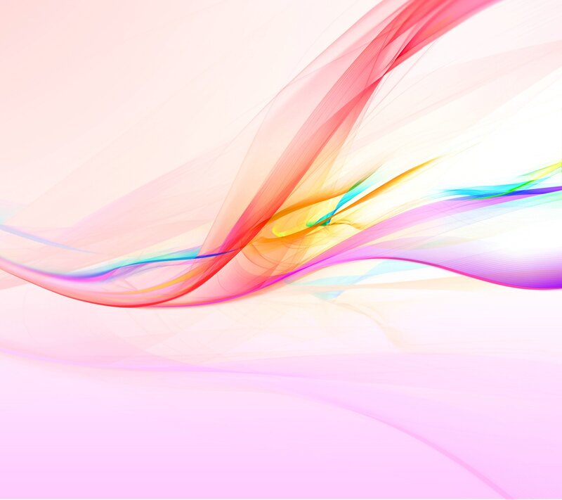 Colorful Abstract Waves — Pink, Serene