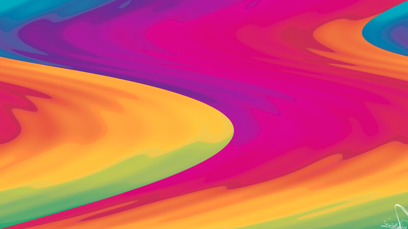 Colorful Abstract Waves — Pink, Vibrant