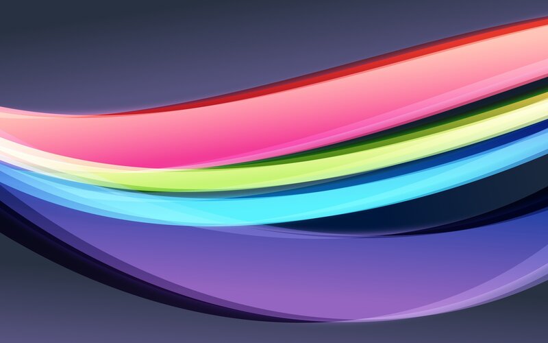 Colorful Abstract Waves — Purple, Calm