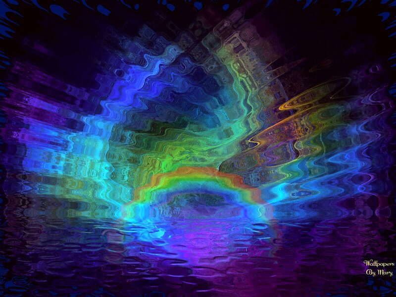 Colorful Abstract Waves — Purple, Dreamy