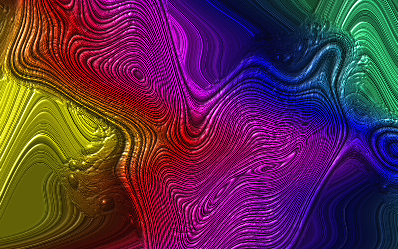 Colorful Abstract Waves — Purple, Dynamic