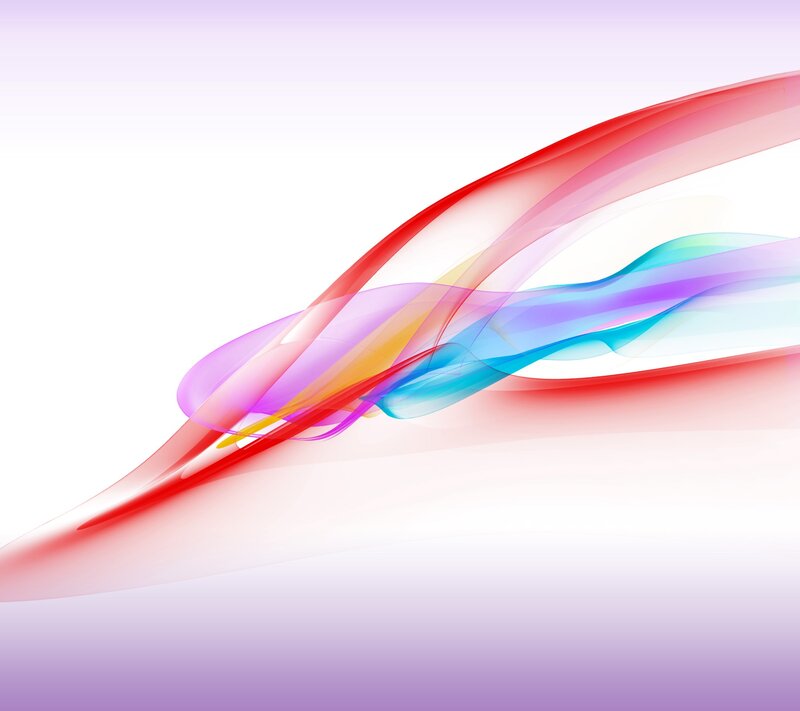 Colorful Abstract Waves — Red, Calm
