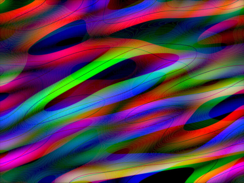 Colorful Abstract Waves — Red, Vibrant, Lines