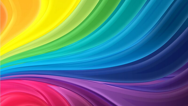 Colorful Abstract Waves — Red, Vibrant, Rainbow