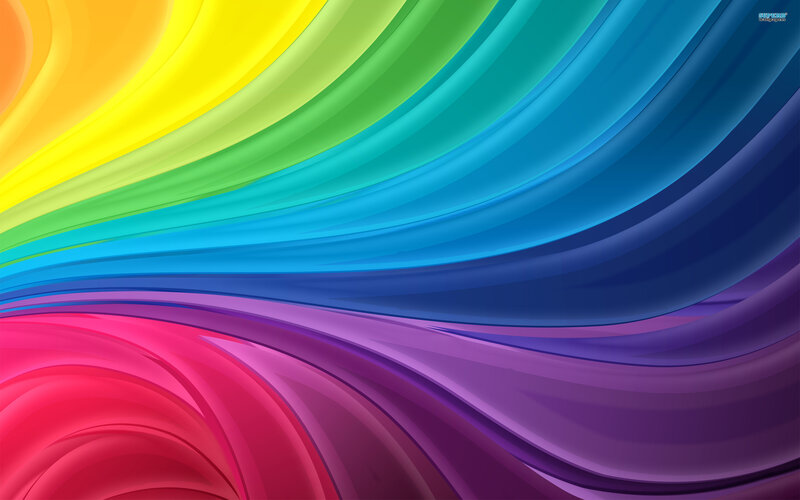 Colorful Abstract Waves — Red, Vibrant