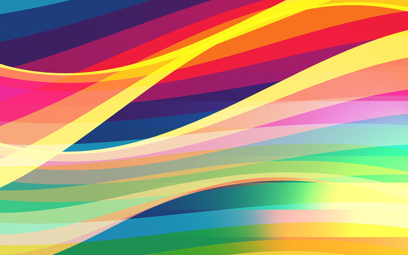 Colorful Abstract Waves — Yellow, Vibrant